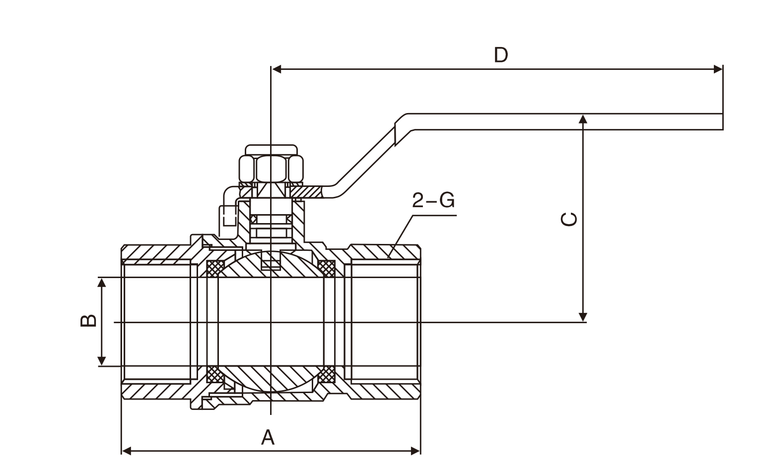 黃銅絲扣(kòu)球閥(圖1)