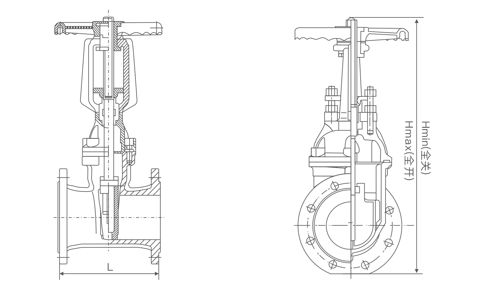 明杆(gan)彈性座封閘閥(圖(tu)1)