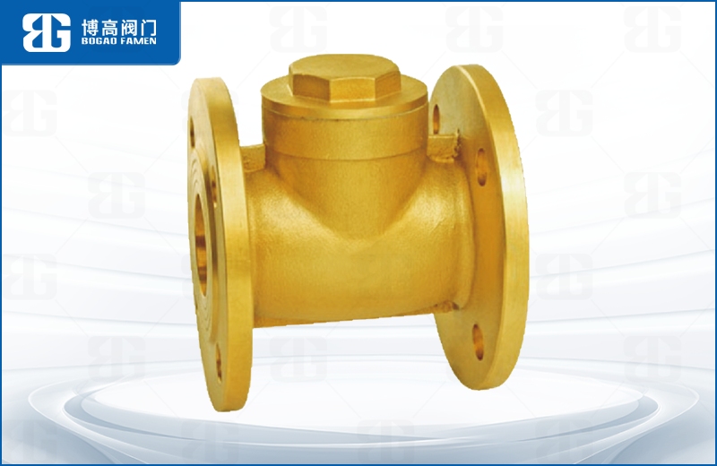 黃(huáng)銅法蘭止回閥(fá)